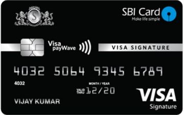 SBI签名非接触式信用卡