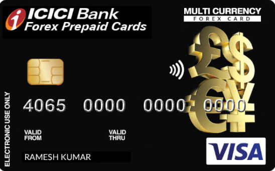 ICICI银行外汇预付卡