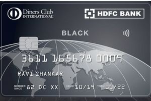 HDFC银行大莱黑色信用卡