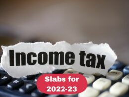 所得税石板AY 2022 - 23所示