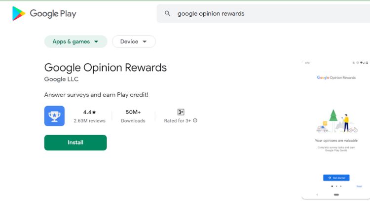 谷歌意见奖励