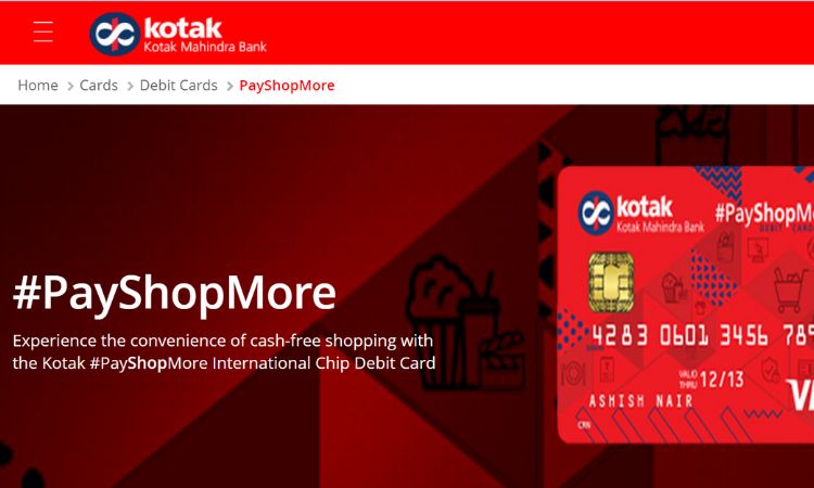 科塔克银行PayShopMore国际芯片借记卡